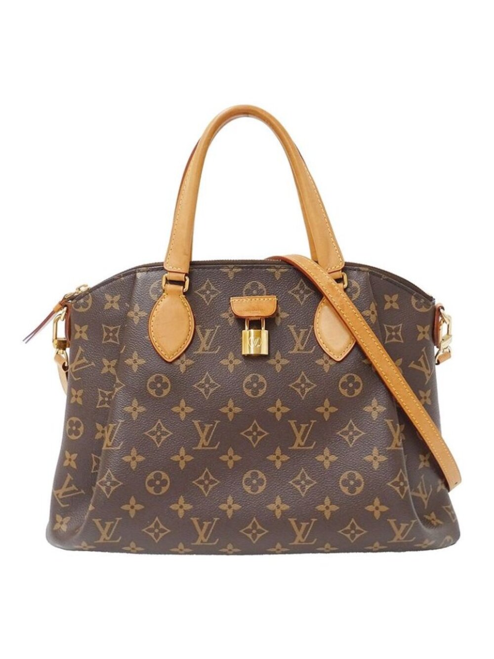 Louis Vuitton 2-Way Shoulder Bag Monogram Canvas Rivoli Mm Brown Handheld